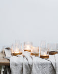 Large Ribbed Candle Holder