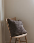 Luft Teddy Fleece Square Cushion Cappuccino
