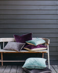 Unari Velvet Cushion | Berry