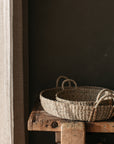 Kuten Round Seagrass Basket with plaited handles | Large