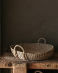 Kuten Round Seagrass Basket with plaited handles | Large