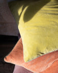 Unari Velvet Cushion | Coral