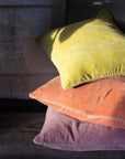 Unari Velvet Cushion | Mauve