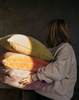 Unari Velvet Cushion | Coral