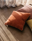Unari Velvet Cushion | Mauve
