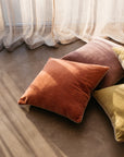 Unari Velvet Cushion | Mauve