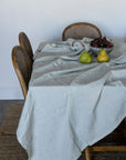 Mason Bee Linen Tablecloth - Sky Grey