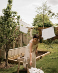 Simo Textured Hand/Tea Towel | Warm White
