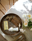 Round Enamel Platter - Chocolate