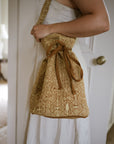 Blockprint Duffle Bag - Antique Gold