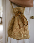 Blockprint Duffle Bag - Antique Gold