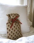 Blockprint Hot Water Bottle - Tulip