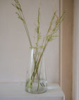 Star Etched Tapered Glass Jug