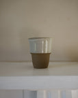 Stoneware Coffee Beaker \ Milk White