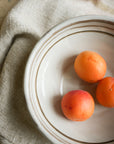 Hand Painted Breton Stripe Snack Bowl | Taupe
