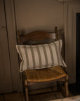 Woven Stripe Cushion | 30 x 50cm | Mustard Brown