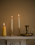 Loop Handle Antique Brass Candle Holder