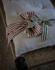 Large Stripe Bow - Winter Berry