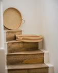 Harbour Stripe Seagrass Trays | Red