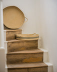 Harbour Stripe Seagrass Trays | Navy