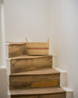 Harbour Stripe Seagrass Oval Baskets | Red