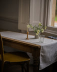 Hemstich Table Runner | White