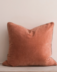 Unari Velvet Cushion | Coral
