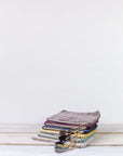 Lulea Cotton Velvet Small Pouch | Indigo