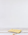 Lulea Cotton Velvet Small Pouch | Turmeric