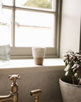 Stoneware Coffee Beaker \ Milk White