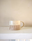 Ridged Painted Mug - Ginger