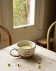 Hand Painted Botanic Tea Cup | Taupe