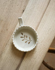 Hand Painted Botanic Olive Dish - Taupe