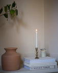 Antique Brass Finish Bow Candle Holder with 6 candles