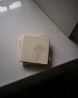 Studio Pottery Coaster | Cow Parsley