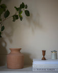 Tall Rust Dinner Candle holder