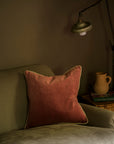 Indian Cotton Velvet Cushion | Pomegranate