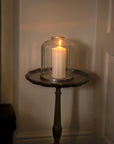 Handblown Candle Dome | Large, Scandi Stripe