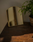 Antique Brass Stand Up Brass Mirror