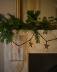 Star Garland on velvet ribbon