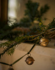 Jingle Bell Garland on velvet ribbon