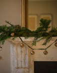Jingle Bell Garland on velvet ribbon