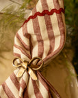 Antique Brass Bow Napkin Ring | Single