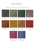 Indian Cotton Velvet Cushion | Rust