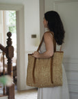 Blockprint Tote Bag - Antique Gold