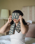 Blockprint Eye Mask - Indian Teal