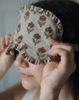 Blockprint Eye Mask - Tulip