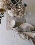 Mason Bee Linen Tablecloth - Milk