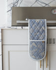 Lemon Marmalade Double Oven Glove Blue