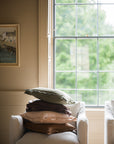 The Norfolk Collection | The Salthouse Linen Cushion | Fen Moss